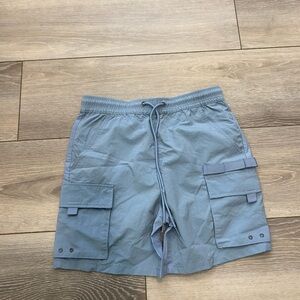 Pacsun Cargo Baby Blue swim trunks